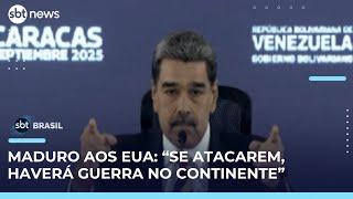 Maduro diz que EUA apontam 1.200 mísseis para a Venezuela e ameaça guerra continental | #SBTBrasil 