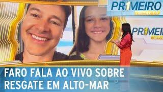 Rodrigo Faro fala sobre filha que resgatou mulher em alto-mar | Primeiro Impacto (08/01/25)