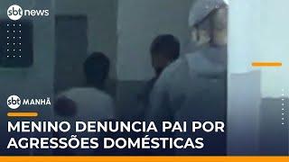 Criança de 5 anos procura polícia e salva mãe de agressões do pai | #SBTManhã