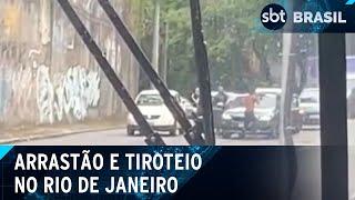 Criminosos assaltam motoristas e trocam tiros com a PM no RJ | SBT Brasil (23/11/24)