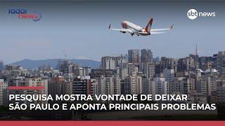 Dois em cada três paulistanos dizem que deixariam São Paulo, aponta pesquisa