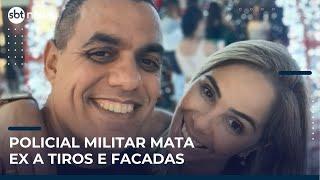 Policial militar de SP mata ex-esposa e filha de 11 anos é baleada | #SBTNews Manhã (08/05/25)