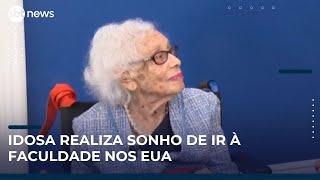 Sobrevivente do nazismo realiza sonho de ir à faculdade | #SBTNews (21/05/25)
