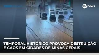 Chuvas deixam 20 mortos e desaparecidos em Minas Gerais | #NewsManhã