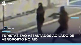Criminosos fazem arrastão no entorno do Aeroporto Santos Dumont, no Rio | SBT Brasil (11/05/25)