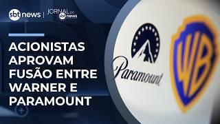Acionistas aprovam fusão entre Warner Bros. e Paramount | #JornaldoSBTNews