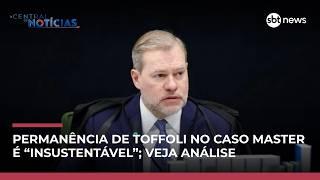 Ala do STF vê relatoria de Toffoli como insustentável; veja análise