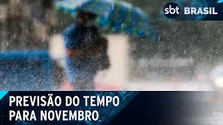 Novembro terá chuvas acima da média em grande parte do Brasil; veja previsão | SBT Brasil (31/10/24)