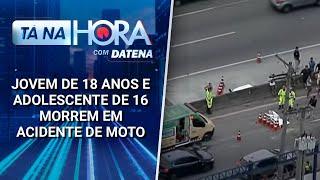 Jovem de 18 anos e adolescente de 16 morrem em acidente de moto | Tá na Hora (25/12/24)