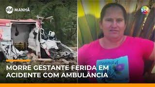 Morre gestante ferida em acidente com ambulância e caminhão em MG | #SBTManha