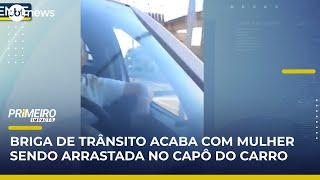 Motorista arrasta mulher sobre capô após briga de trânsito em rodovia de Itu (SP) | #PrimeiroImpacto