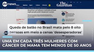 Queda de balão em Santa Catarina repercute na imprensa internacional | #SBTBrasil 