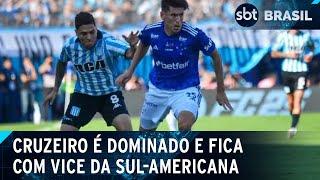 Cruzeiro faz primeiro tempo ruim e perde título da Sul-Americana | SBT Brasil (23/11/24)