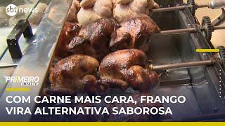 Frango assado vira alternativa ao churrasco com carne mais cara | Primeiro Impacto (05/05/25)