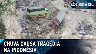 Chuvas atingem Indonésia e causam mortes e desaparecimentos | SBT Brasil (13/05/24)