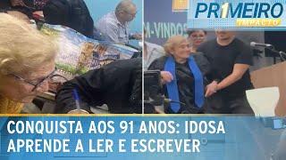 Idosa de 91 anos se forma após realizar sonho de aprender ler e escrever |Primeiro Impacto(30/12/24)