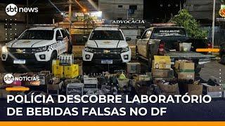Laboratório de falsificação de bebidas é identificado no DF | #SBTNotícias