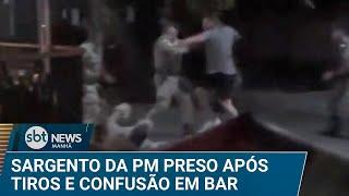 Sargento da PM de Goiás é preso após disparar para o alto em bar | #SBTNews Manhã (24/12/24)