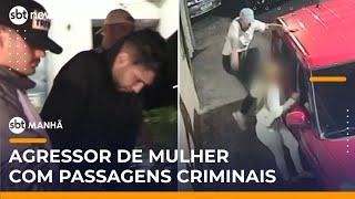Homem é preso na zona leste de SP por agredir ex-namorada | #SBTManhã