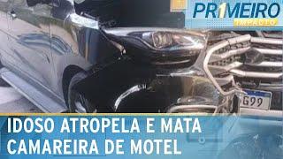 Camareira de motel morre após ser atropelada por idoso no RJ | Primeiro Impacto (03/07/24)