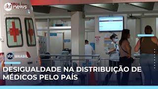 Estudo revela desigualdade na distribuição de médicos no Brasil | SBT Brasil (01/05/25)