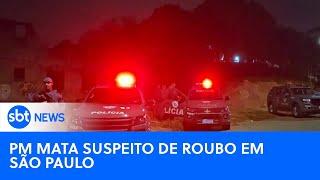 Suspeito de tentativa de roubo é morto pela polícia no ABC Paulista | #SBTNewsnaTV (26/06/24)