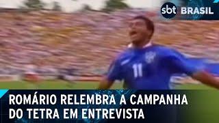 Confira a segunda parte da entrevista de Romário sobre os 30 anos do tetra | SBT Brasil (16/07/24)