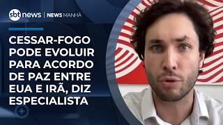 Cessar-fogo pode evoluir para acordo de paz entre EUA e Irã, diz especialista | #NewsManhã
