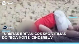 Testemunha flagra turista desmaiando após ser vítima do "Boa noite, Cinderela", no Rio | #SBTBrasil