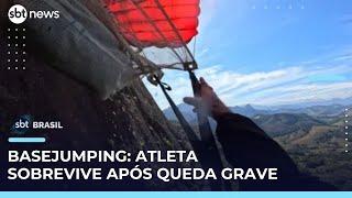 Atleta de basejumping sofre acidente no Espírito Santo e recebe alta após 10 dias | #SBTBrasil