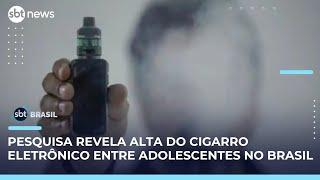 Uso de cigarro eletrônico avança e atinge 1 em cada 9 adolescentes no país | #SBTBrasil