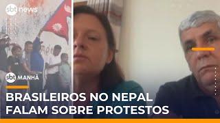 Brasileiros no Nepal relatam tensão e toque de recolher durante protestos | #SBTManhã