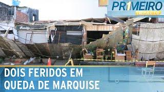 Marquise cai e deixa duas pessoas feridas em restaurante em Pernambuco | Primeiro Impacto (05/07/24)