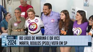 Guilherme Boulos (Psol) vota em colégio no Campo Limpo, zona sul de SP | SBT nas Eleições 2024