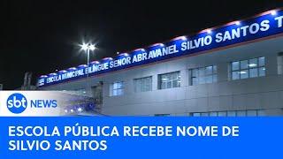 Escola em Duque de Caxias ganha nome de Silvio Santos | #SBTNewsnaTV (01/10/24)