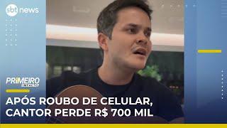 Cantor é roubado em SP e perde R$ 700 mil após furto de celular | Primeiro Impacto (30/05/25)