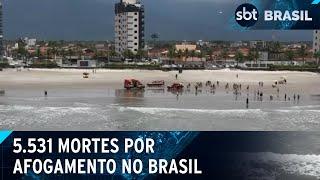 Verão exige atenção redobrada para evitar afogamentos e acidentes no mar | SBT Brasil (28/12/24)