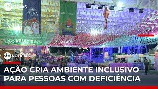 Festa junina de SP tem momento de silêncio e inclusão para pessoas PcD | #SBTNotícias (06/06/25)