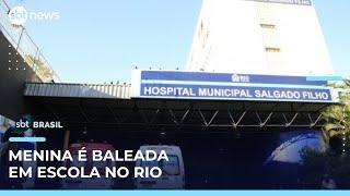 Adolescente de 14 anos é baleada em escola na zona norte do Rio | #SBTBrasil 