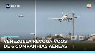 Venezuela revoga direitos de operação de 6 companhias aéreas após suspensão de voos