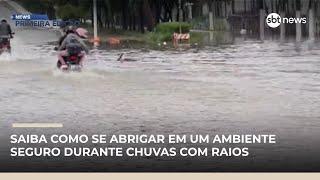 Bombeiros orientam que em caso de tempestades com raio o correto é se abrigar | #NewsPrimeiraEdiçã