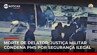 Caso Gritzbach: Justiça Militar condena 11 PMs por segurança ilegal para delator | #SBTNotícias
