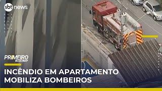Incêndio atinge apartamento na zona sul de SP | Primeiro Impacto (03/06/25)