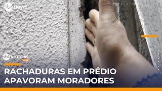Moradores denunciam rachaduras enormes em condomínio recém-entregue em Guarulhos (SP) | #SBTNotícias