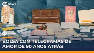 Mulher compra bolsa em brechó e encontra telegramas de amor escritos há 90 anos | #SBTManhã