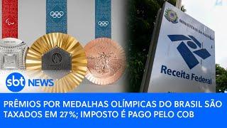 Prêmios por medalhas olímpicas do Brasil são taxados em 27%; imposto é pago pelo COB