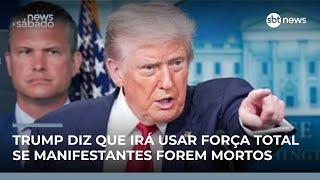 Trump ameaça atacar Irã em meio a protestos e repressão no país | #NewsSábado