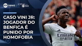 UEFA suspende Prestianni por seis jogos após ofensa a Vini Jr. | #JornaldoSBTNews