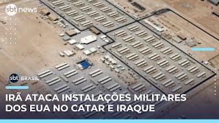 Irã lança mísseis contra instalações militares dos EUA no Catar e no Iraque | #SBTBrasil 