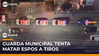 GCM tenta matar esposa a tiros na Grande São Paulo | #SBTManhã